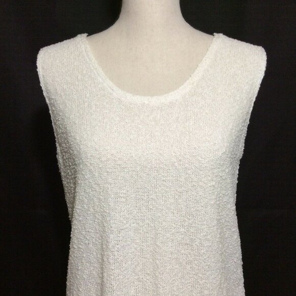 WINDIRIVER Womens Knit Tank Top Size Large Ivory - Picture 1 of 11